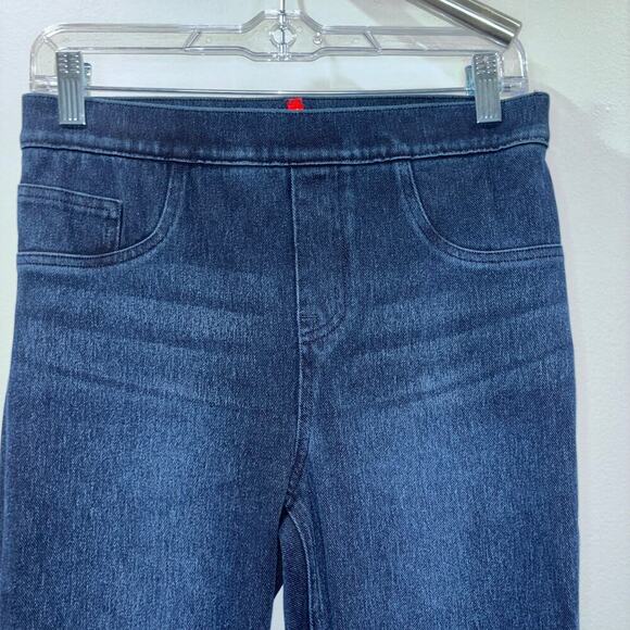 SPANX ShapeEveryWear Ankle Skinny Jeans Dark Wash|Sz Medium 8/10 Pull-On Stretch - Picture 5 of 13